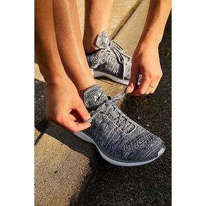 APL Techloom Pro Womens Sneakers Size 8.5 Grey Knit Running Athletic Comfortable